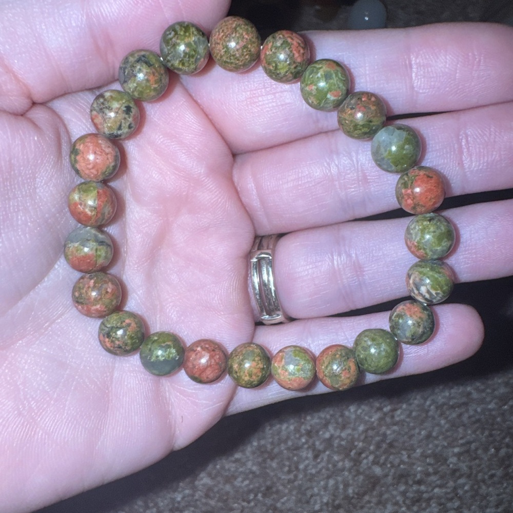 2x brcalete’s, Unakite bracelet and Carnelian Agate bracelet 2x bracelet’s